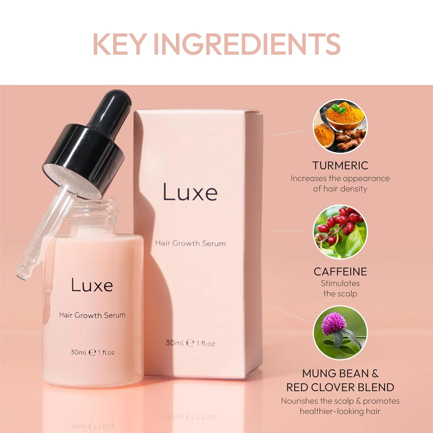 Сыворотка для роста волос «Hair Growth Serum» от Luxe Cosmetics Luxe Cosmetics — фото 3