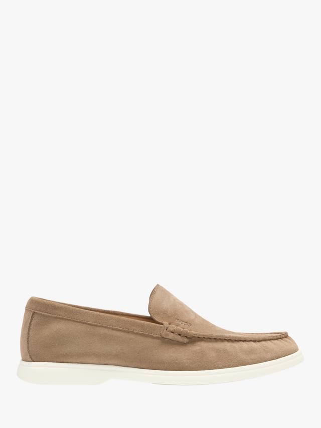 

Замшевые мокасины HUGO BOSS, цвет Medium Beige
