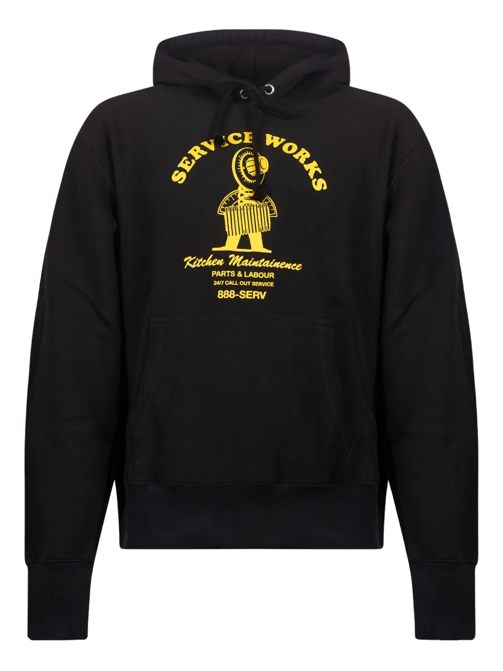 

Худи с графическим принтом "Maintainence" Service Works, черный
