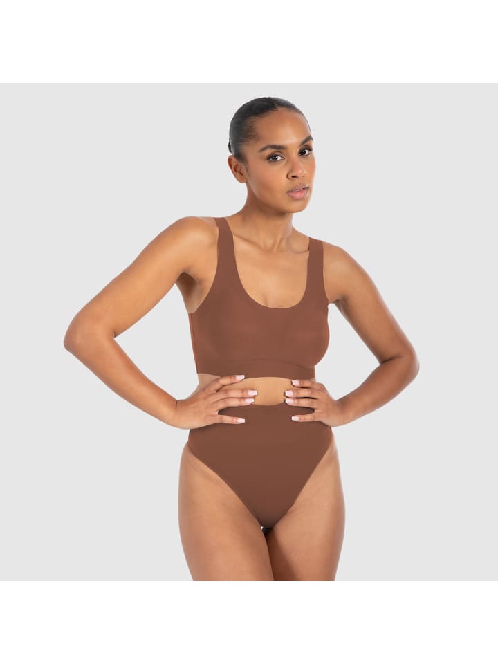 

Бюстгальтер-бралетт Nysa с глубоким вырезом, коричневый цвет SMILODOX