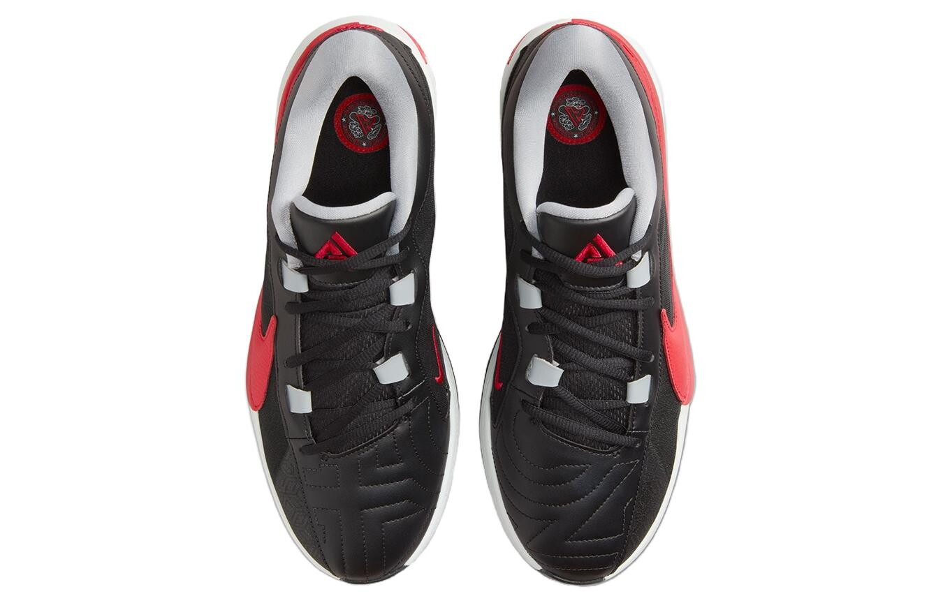 Мужские баскетбольные кроссовки Nike Freak 5, Черно-красные — фото 4