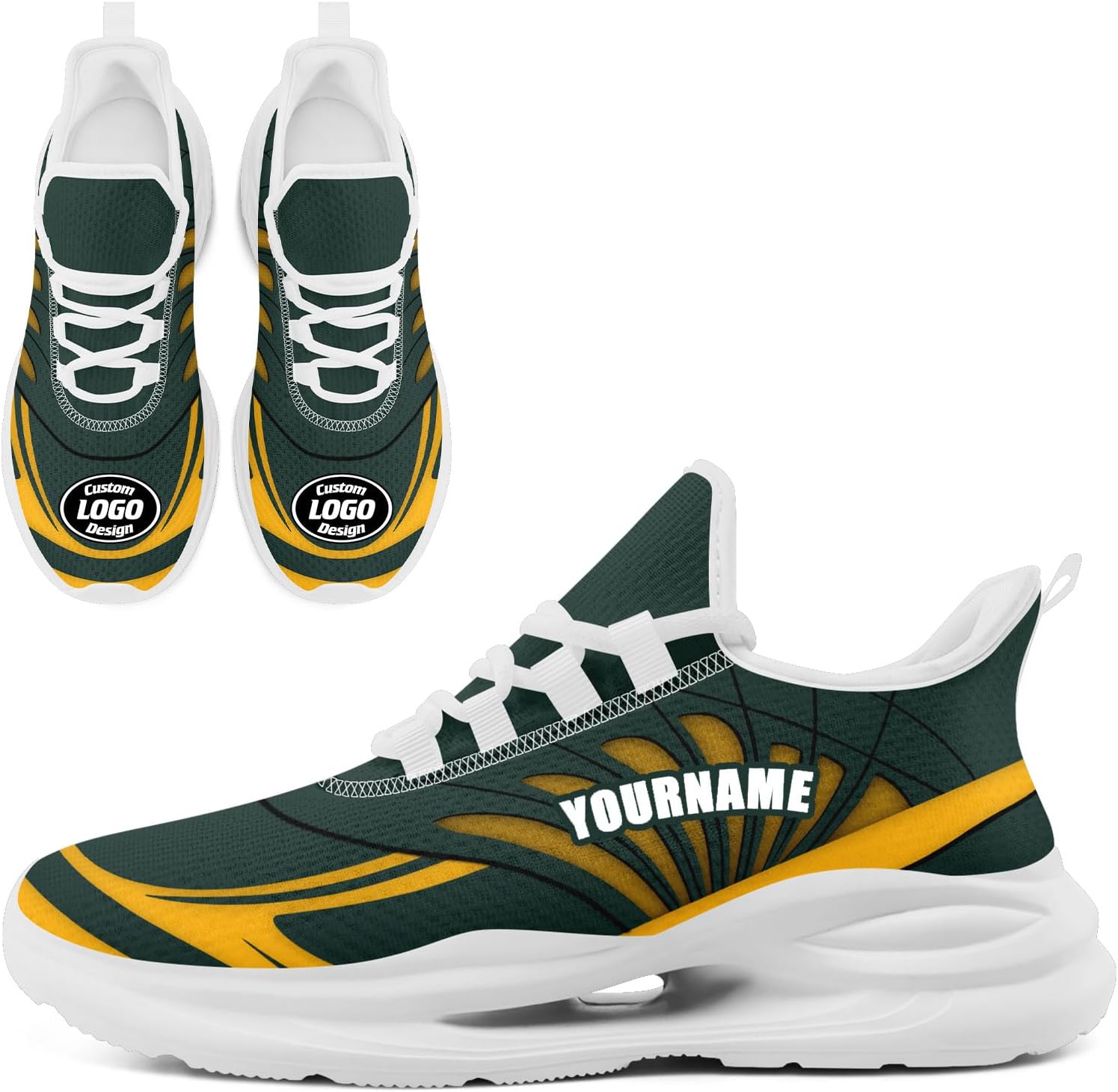 

Кастомные беговые кроссовки для бейсбольной команды AWSOLE для мужчин с персонализированным именем и логотипом, спортивные кроссовки для тренажерного зала, легкие тренировочные кроссовки, белый