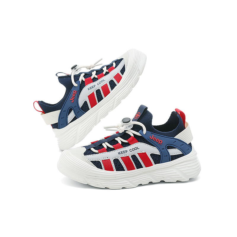 Кроссовки Jeep Kids Lifestyle Shoes Kids Low-top Navy / Red, красный — фото 2