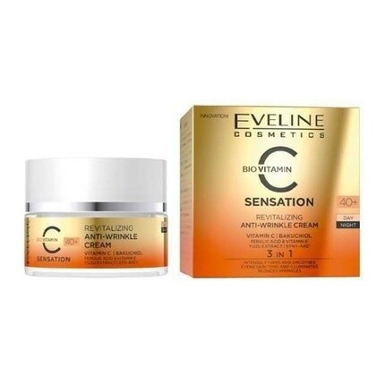 Крем для лица Eveline Cosmetics — Восстанавливающий дневной и ночной против морщин с витамином С +, 50 мл — фото 2