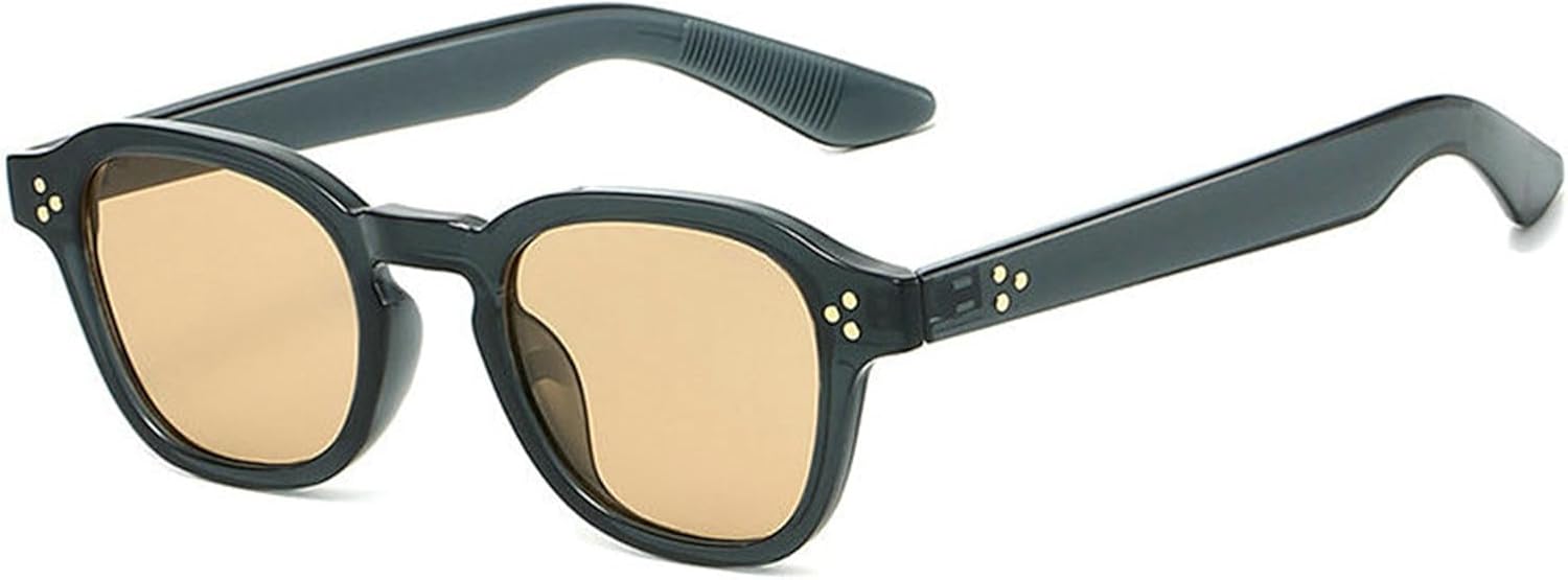 

Солнцезащитные очки Helena Retro Square для женщин и мужчин, классические дизайнерские винтажные солнцезащитные очки с заклепками, черные, для активного отдыха, с защитой от УФ-излучения UV400, C2