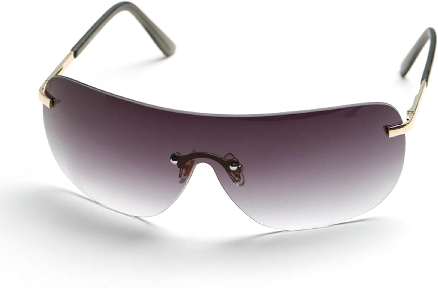 

Футуристические солнцезащитные очки без оправы в стиле Y2K для женщин и мужчин, модные очки в обтекаемой оправе, стильные солнцезащитные очки-щитки без оправы квадратной формы mincl, Gray