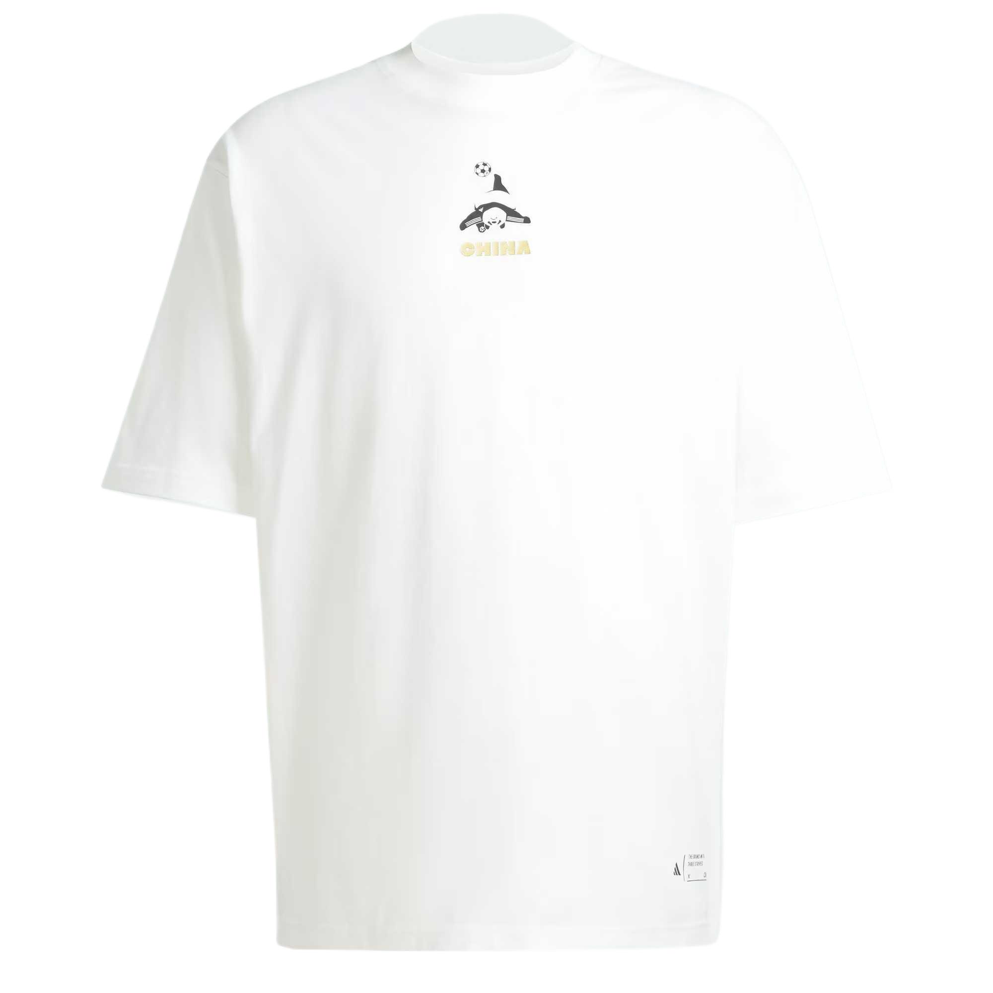 Adidas Футболка M PANDA GOAL T Unisex белая — фото 3