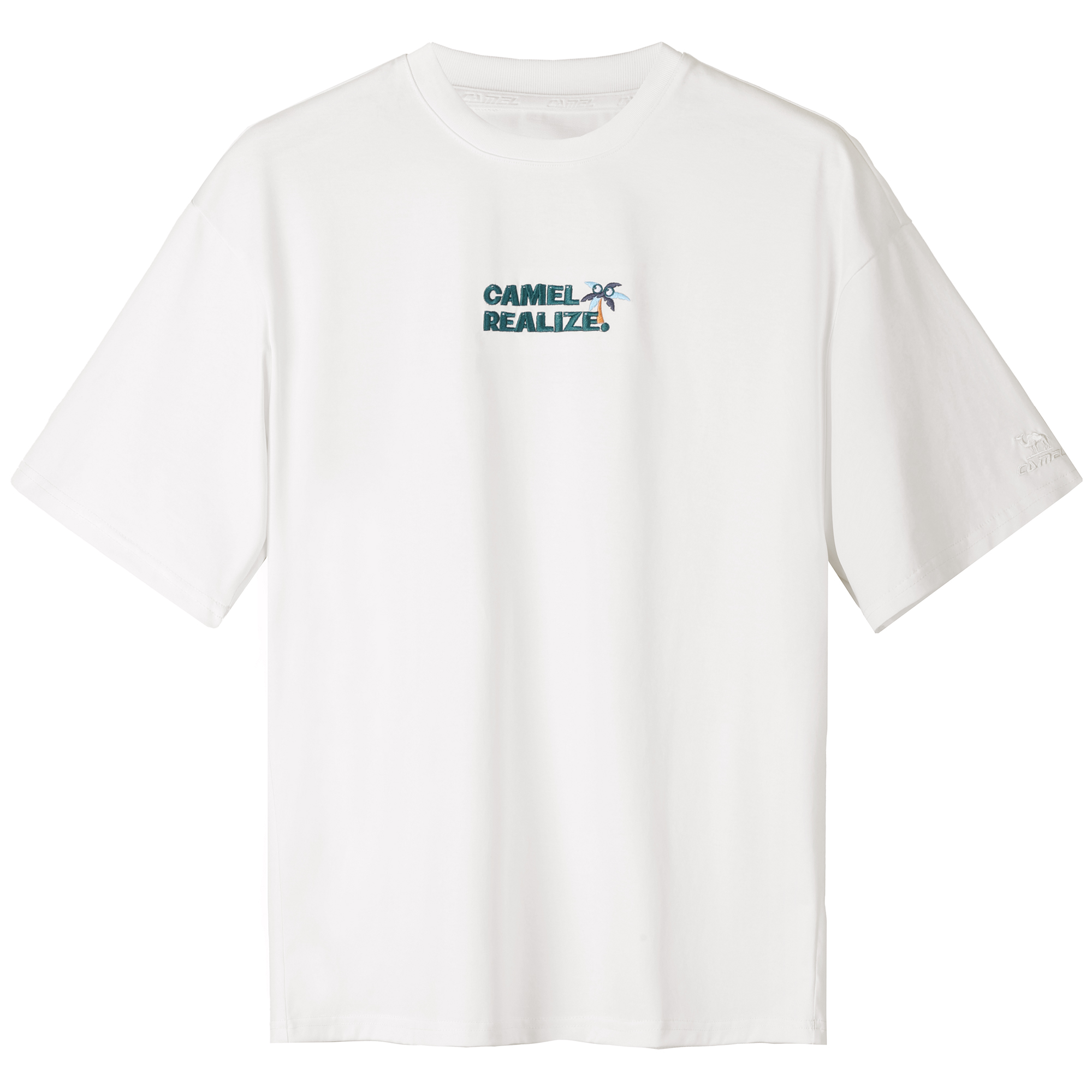 

Футболка Unisex Crew Neck Moderate Straight Fit CAMEL, moon белый