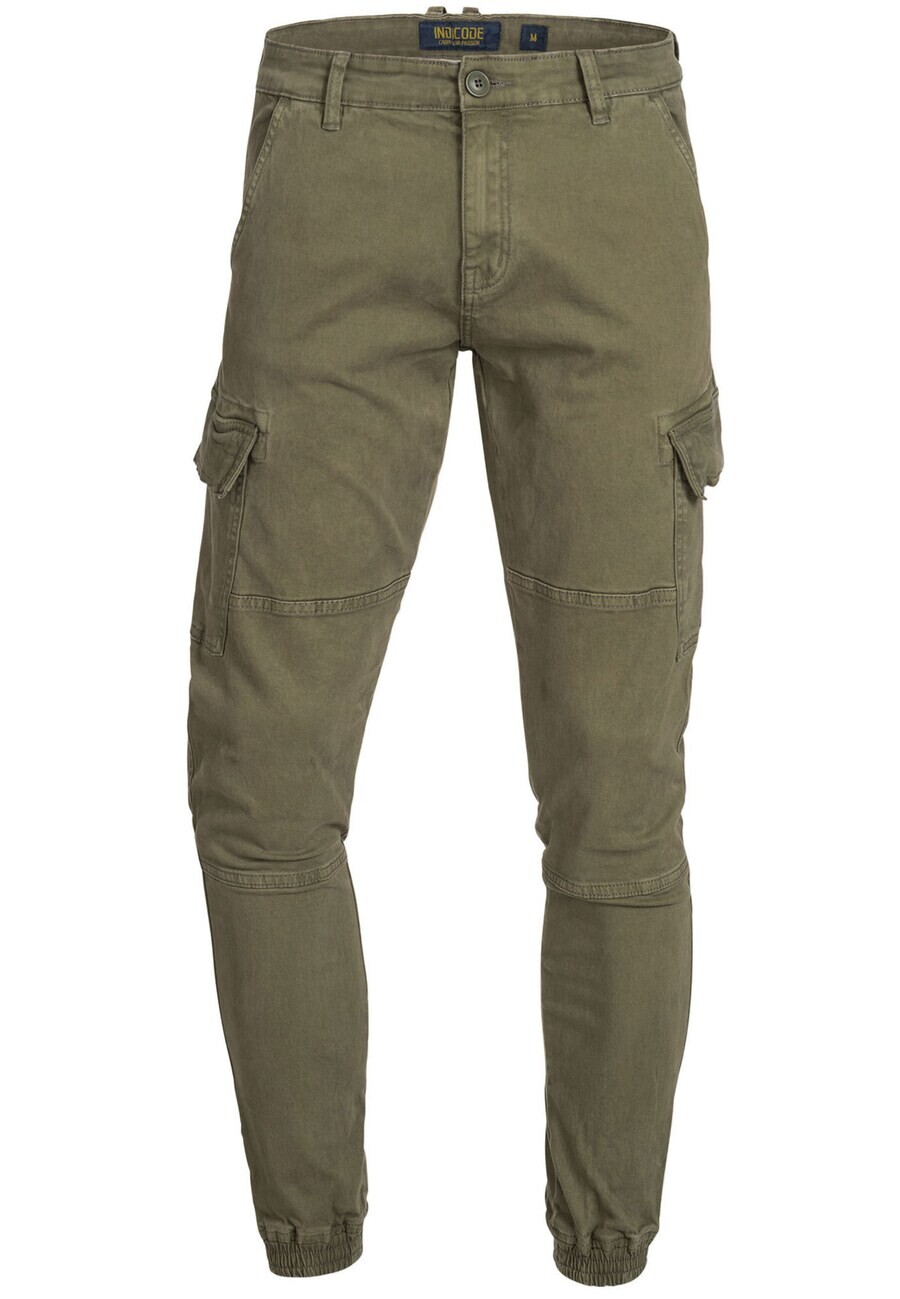 

Брюки-карго INDICODE JEANS Tapered Cargo Pants August, хаки