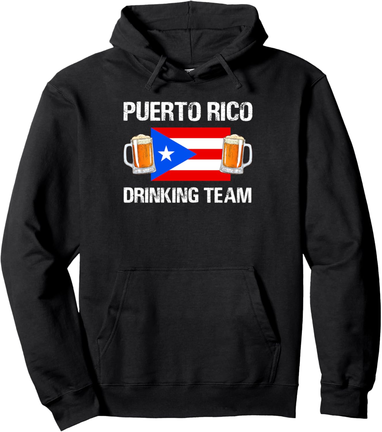 

Худи команды любителей напитков Пуэрто-Рико Puerto Rican Flag Puerto Rican Roots Gift Idea, черный