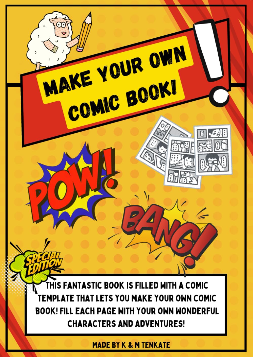

Create your own comic book!: Fun book for creative kids (Independently published)