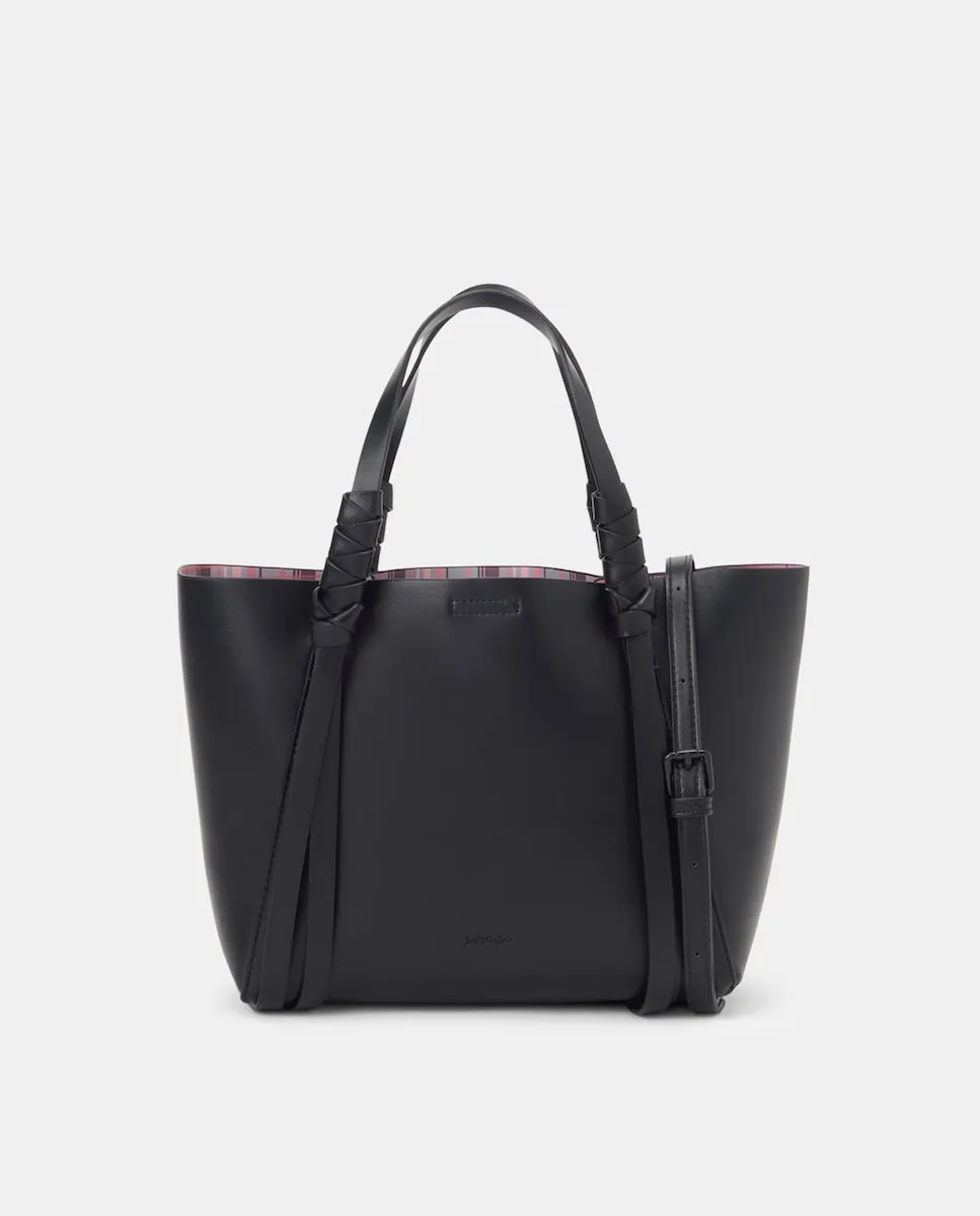 

Клатч с плетеными ручками Jo & Mr. Joe, черный