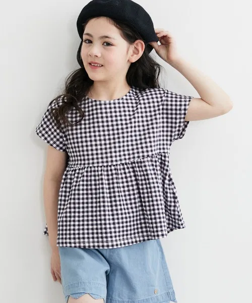Футболка для девочек QUNTSTYLE с бантом, разные дизайны, чёрный