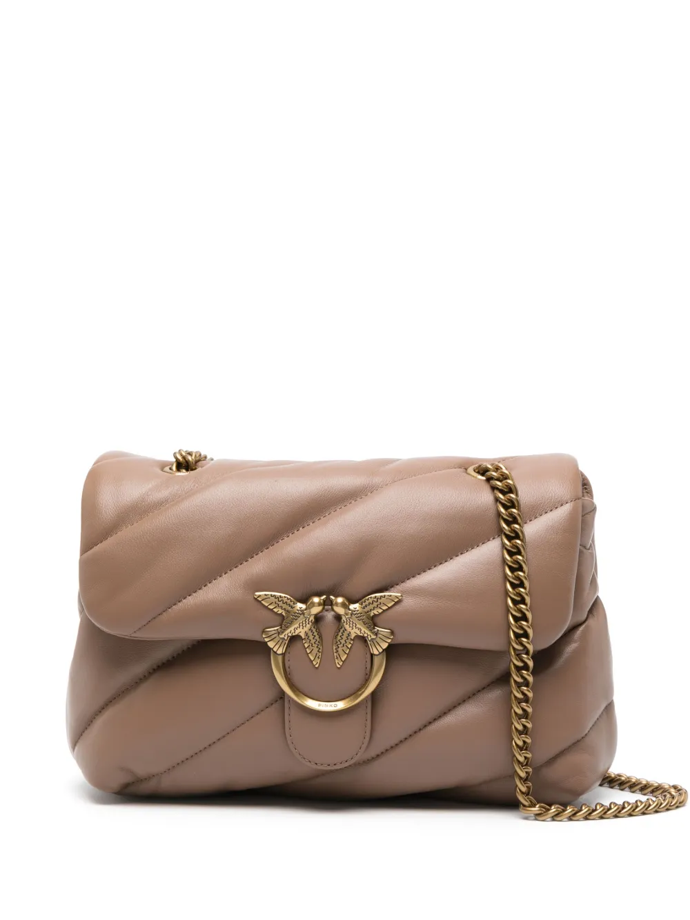 

Сумка на плечо Love Classic Puff PINKO, коричневый