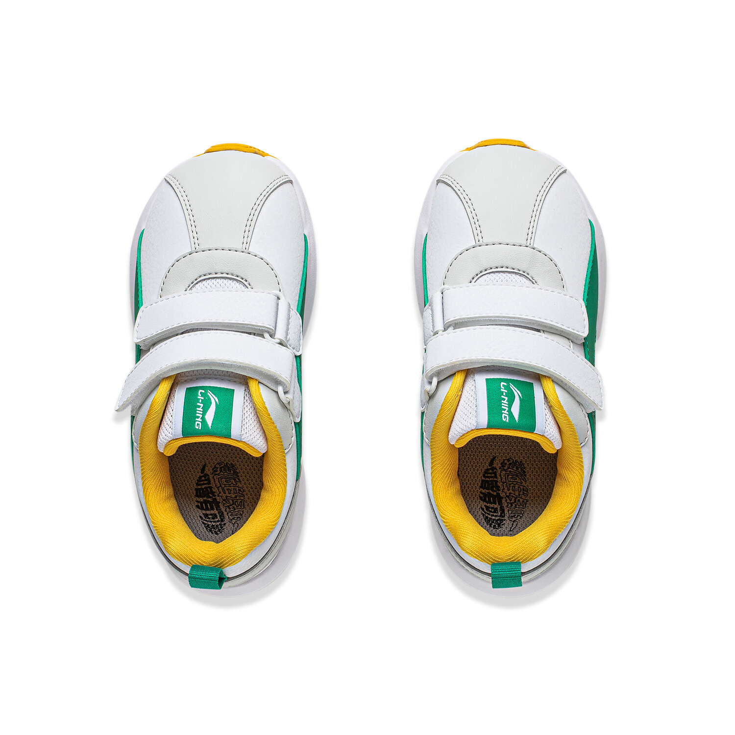 Кроссовки LINING YOUNG Sports Life Collection Kids Lifestyle Shoes Kids Low-top Standard White/light Lime/pepper Green, зеленый — фото 4