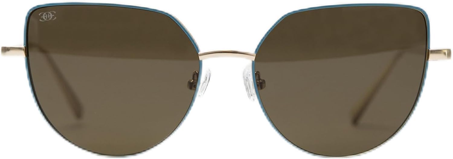 

Солнцезащитные очки для верховой езды Gigi Equestrian, женские, поляризованные, UV400, устойчивые к царапинам, посадка под шлем, нескользящие носоупоры, металлическая оправа Cavallo, цвет Teal