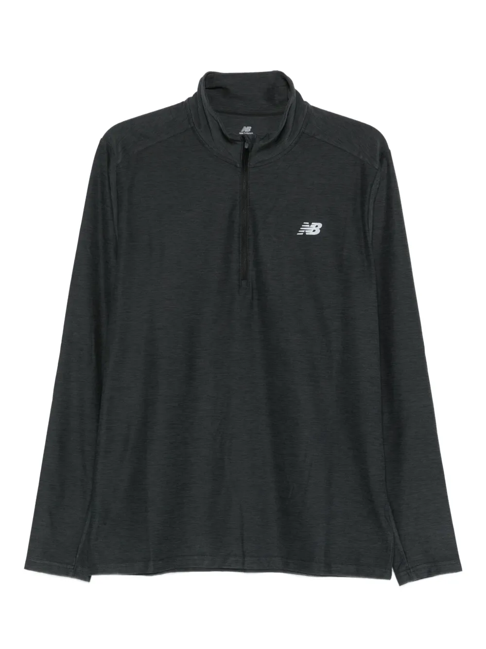 

Лонгслив на молнии NEW BALANCE, зеленый