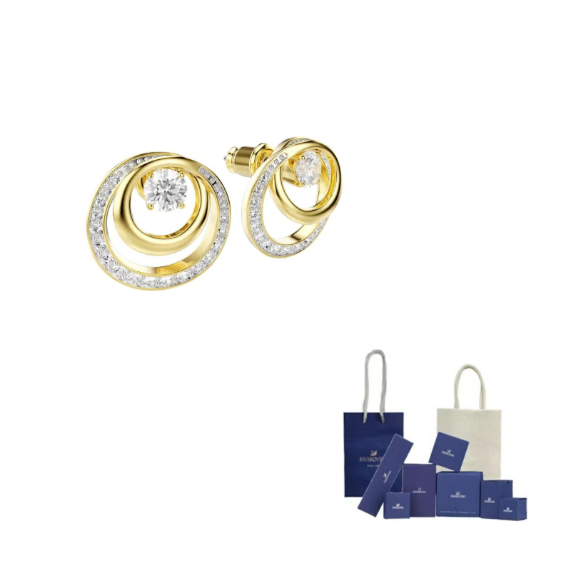 

Swarovski Серьги-гвоздики Hyperbola из синтетического фианита унисекс белые