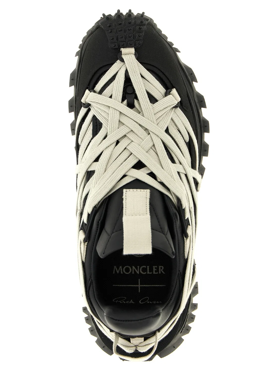 Кроссовки Moncler + Rick Owens 'Trailgrip Megalace', черный — фото 4