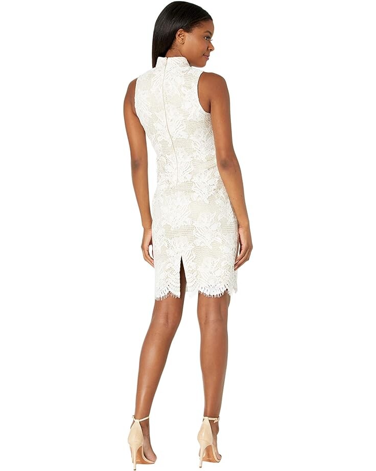 

Платье Vince Camuto Lace High Neck Bodycon with Scallop Hem, слоновая кость, Бежевый, Платье Vince Camuto Lace High Neck Bodycon with Scallop Hem, слоновая кость