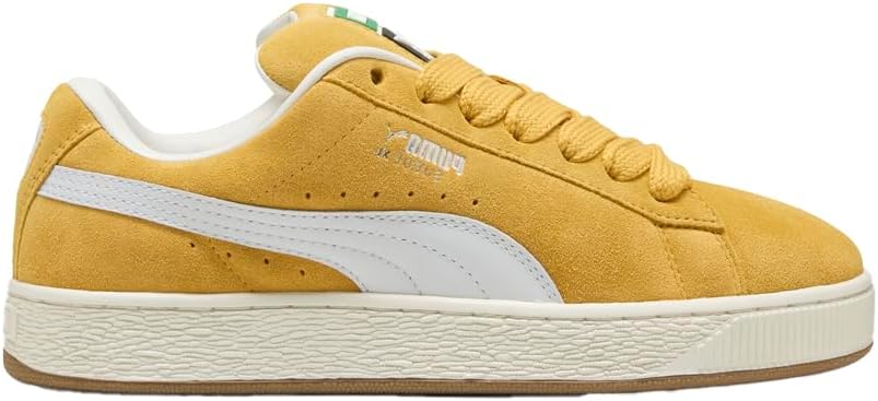 

Мужские замшевые кроссовки PUMA с шнуровкой XL - желтые