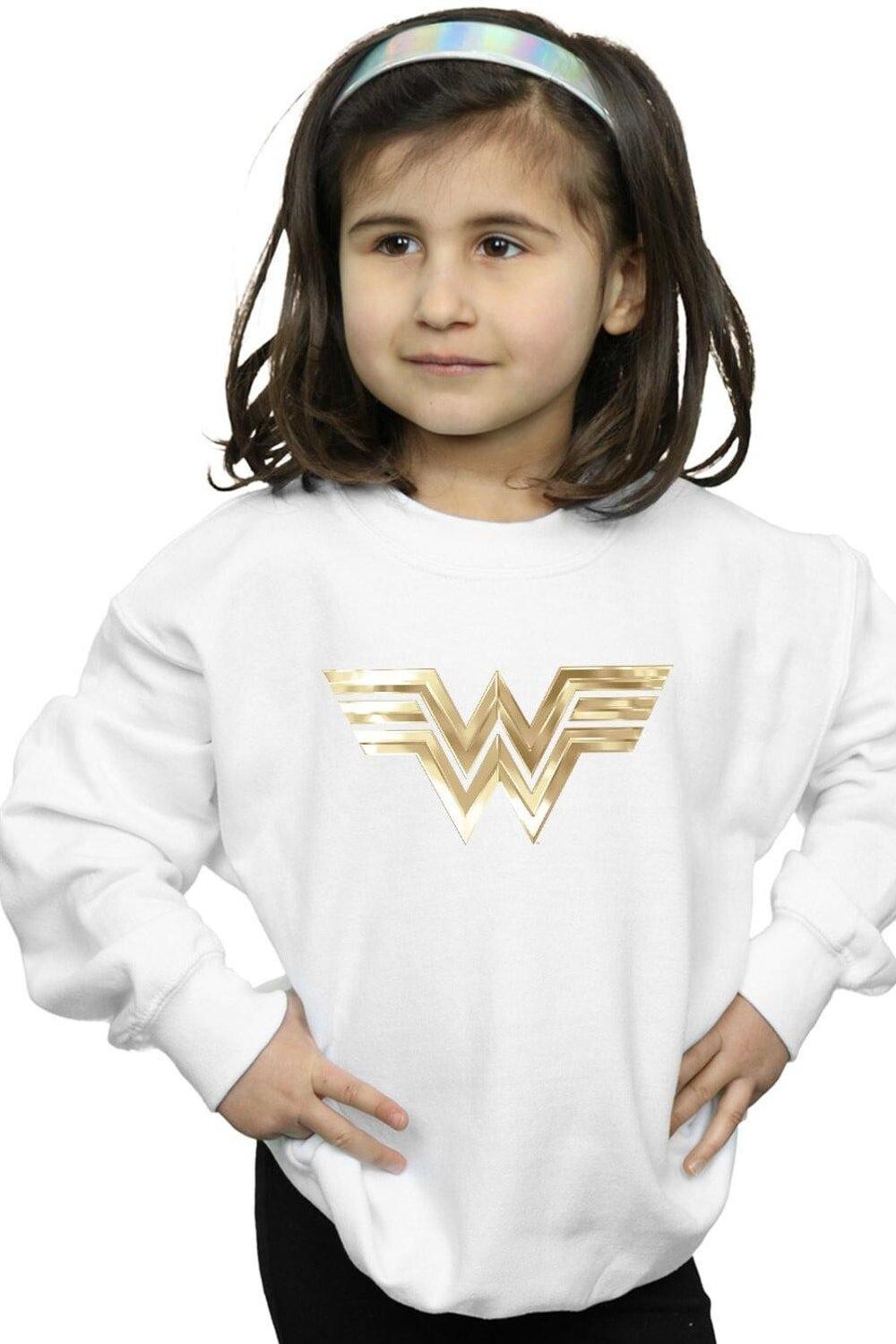 

Толстовка с золотой эмблемой Wonder Woman 84 DC Comics, белый