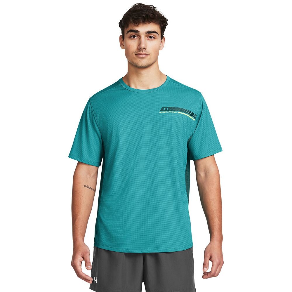 

Мужская футболка Under Armour CoolSwitch с короткими рукавами и рисунком, цвет Circuit Teal