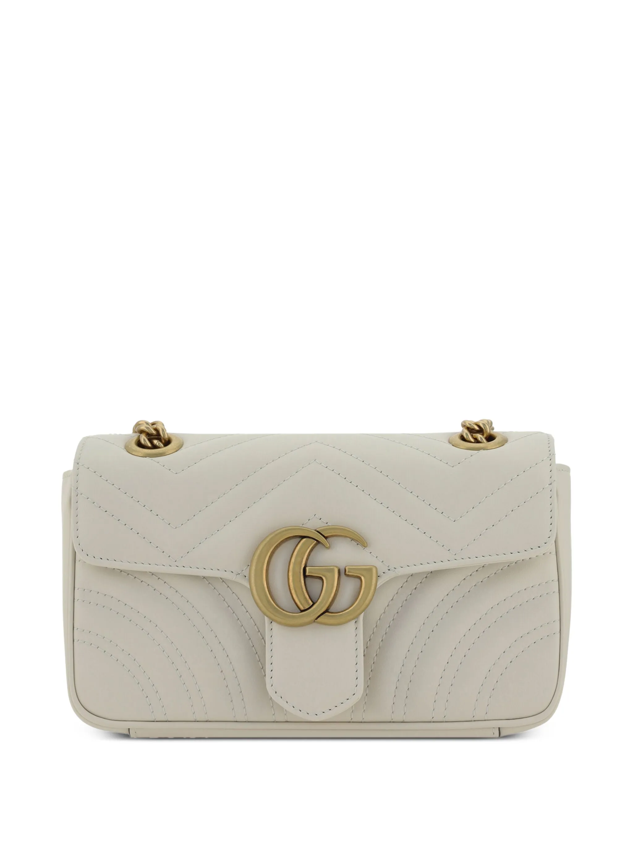 

Мини-сумка на плечо GG Marmont Gucci, кремовый