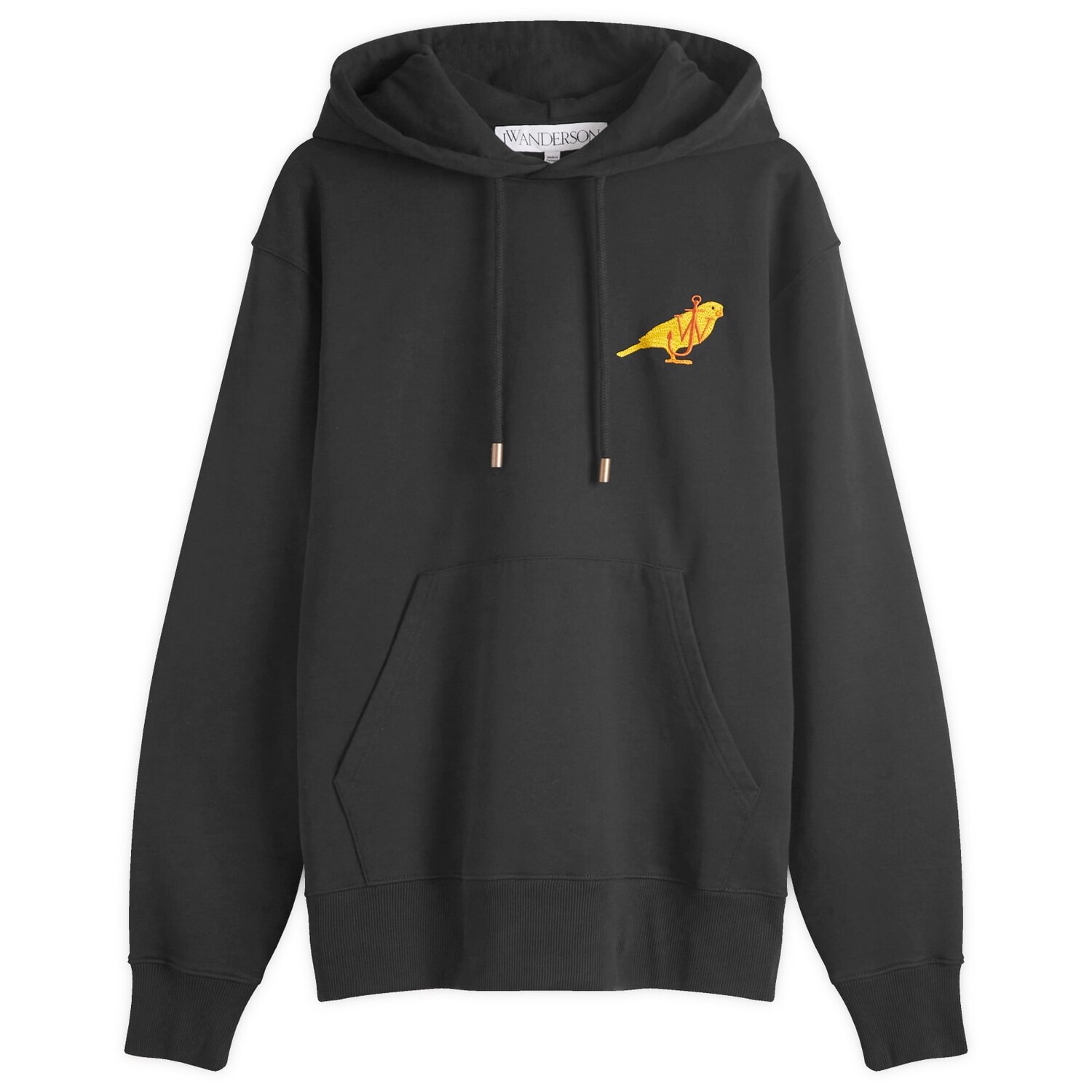 

Худи Jw Anderson Canary Embroidery Hoodie, черный