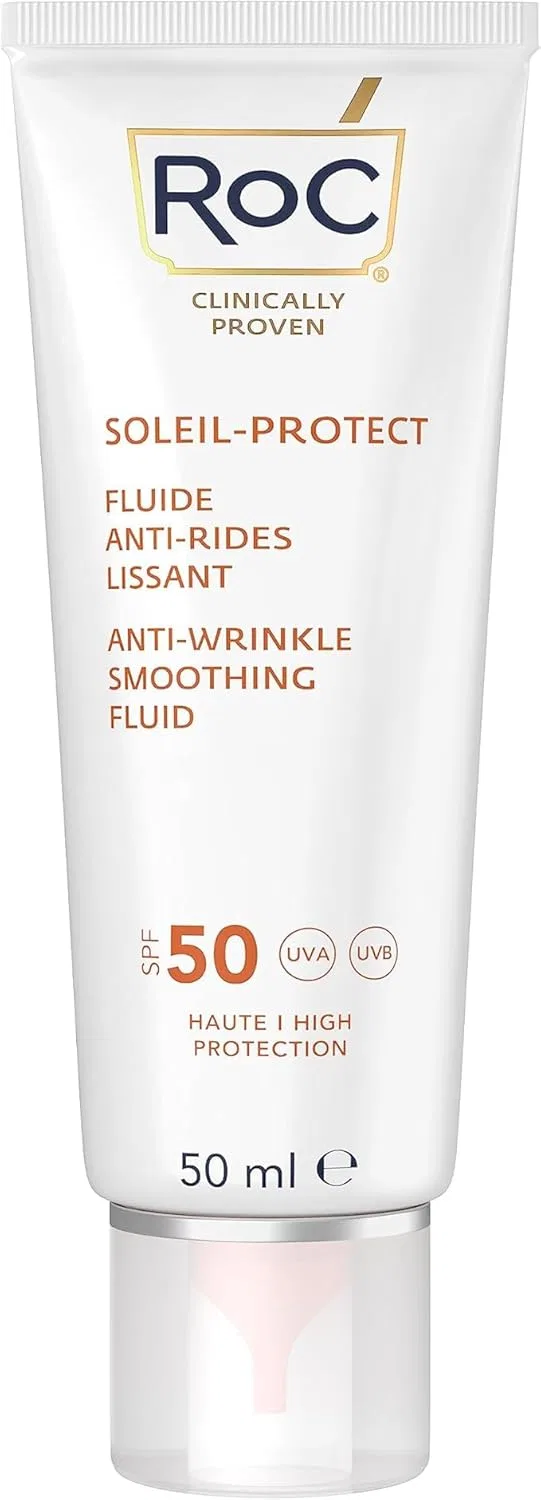 Солнцезащитный флюид RoC Soleil-Protect Anti-Wrinkle Smoothing Fluid SPF50, 50 мл Roc — фото 2