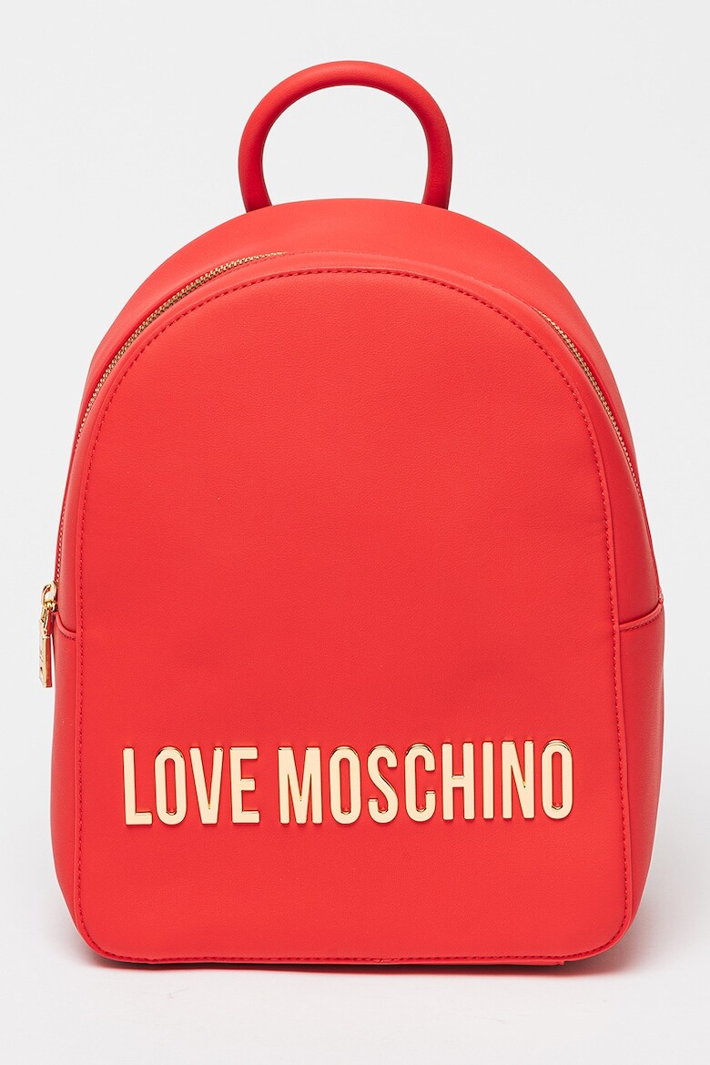 

Рюкзак из экокожи с логотипом Love Moschino, красный