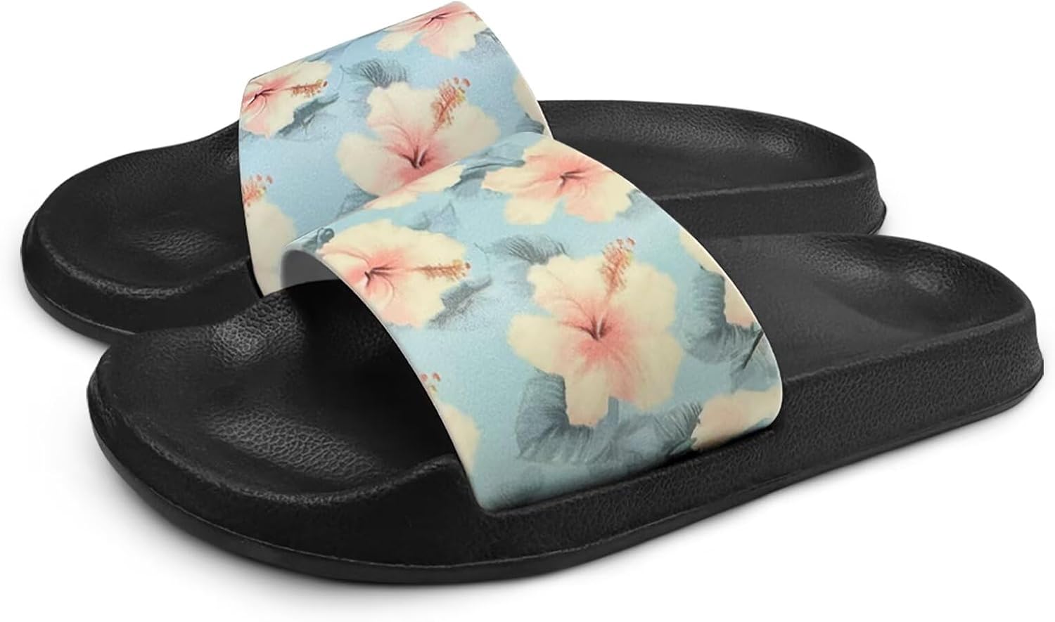 

Тапочки Hsaiyjsp Pineapple для женщин и мужчин с поддержкой свода стопы, плоские сандалии, нескользящие, для дома, бассейна, душа, белый/синий