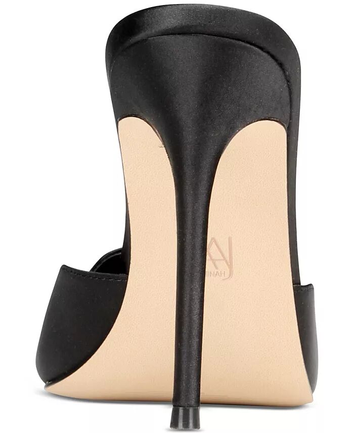 Женские туфли-лодочки Aviva Heart Mule AAJ By Aminah, черный — фото 3