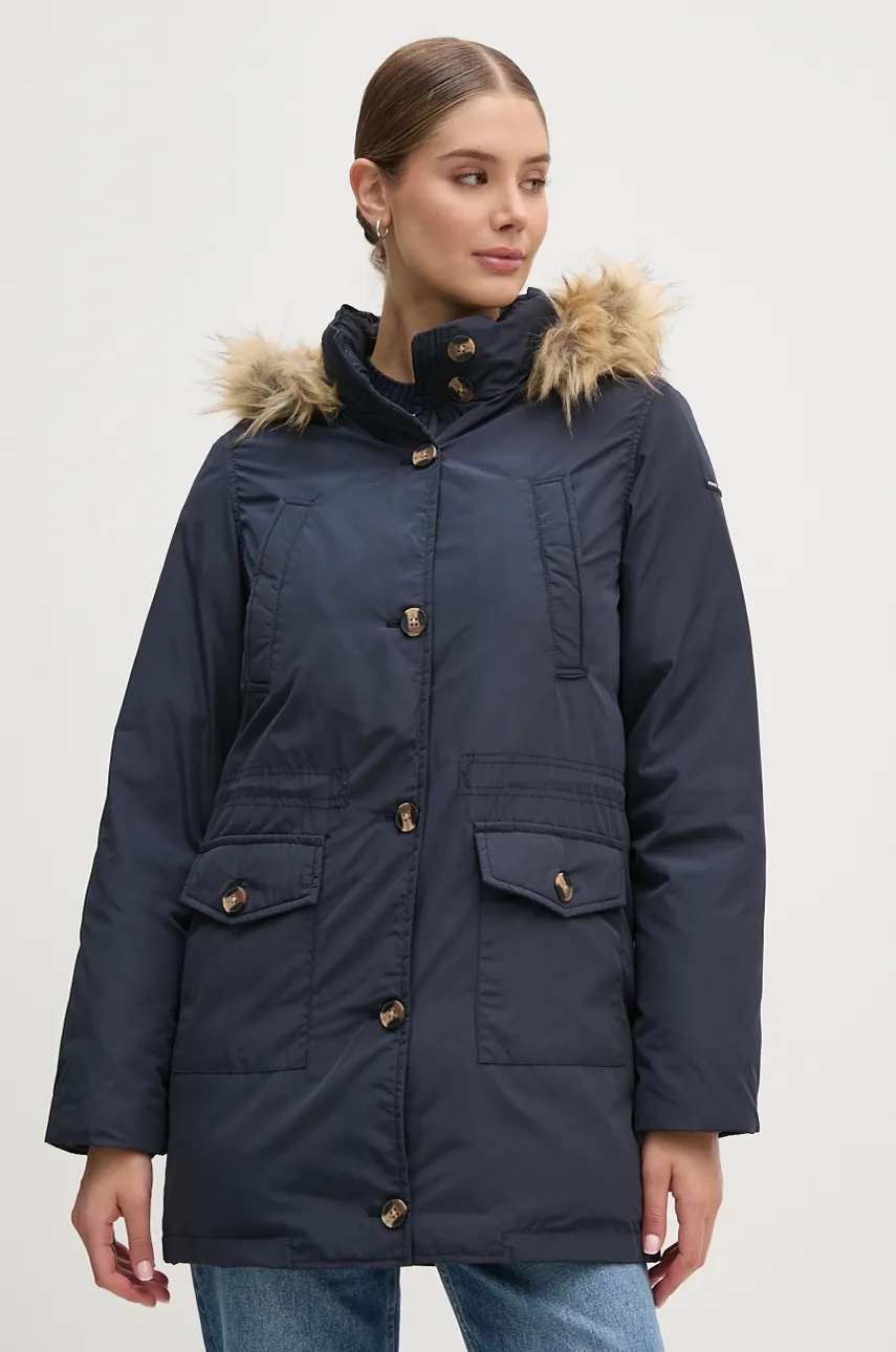 

Пуховик женский Pepe Jeans, темно-синий