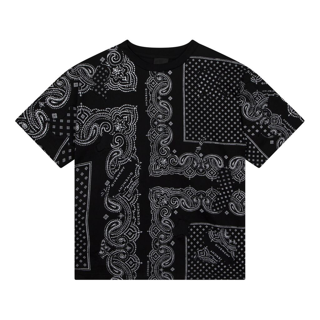 

Черная футболка с принтом Bandana Givenchy, черный