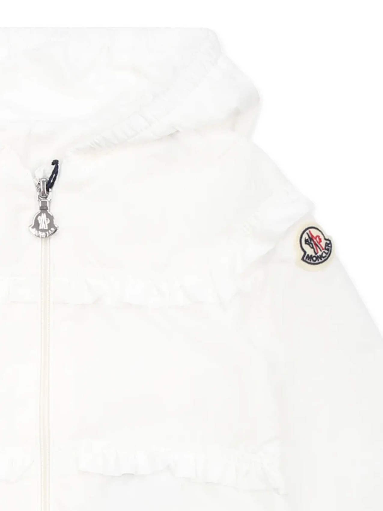 Куртка Moncler Enfant с нашивкой-логотипом, белый — фото 3