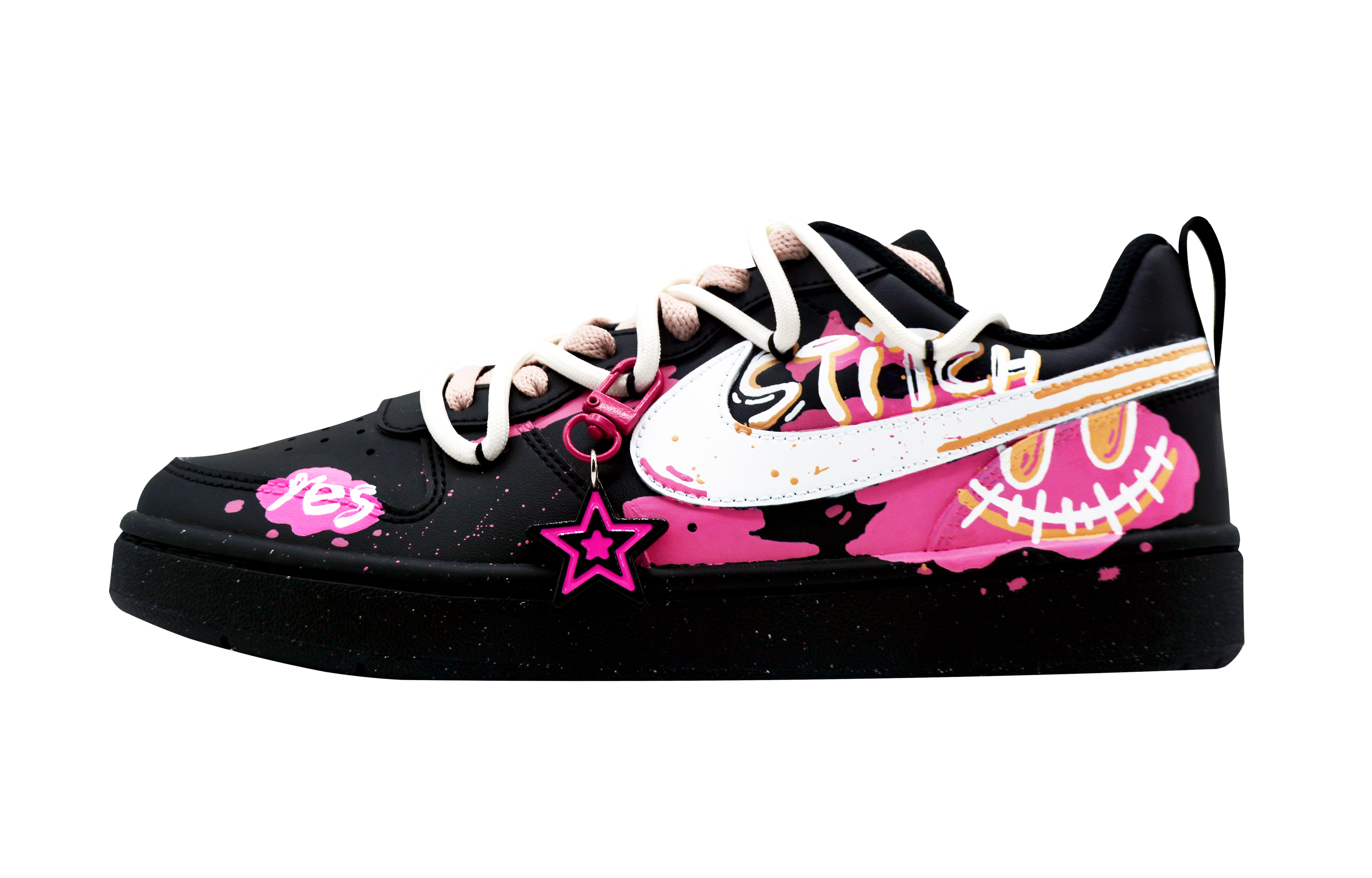 

Nike Детские кроссовки для скейтбординга Court Borough Starry Trendy Style с нескользящей подошвой, черные, унисекс