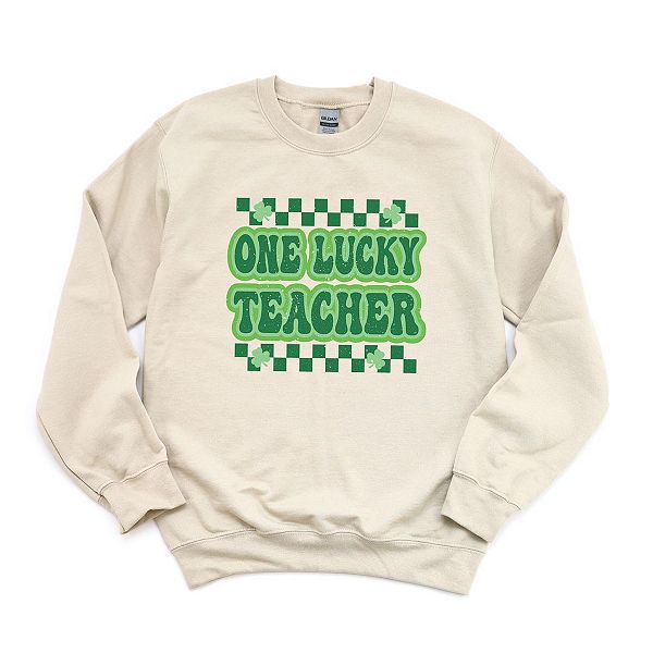 

Свитшот Checkered Lucky Teacher Simply Sage Market, Dust