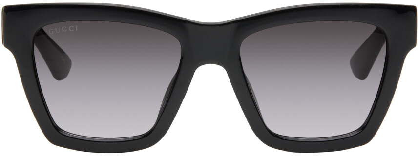 

Черные солнцезащитные очки «кошачий глаз» Gucci, Black/Black/Grey