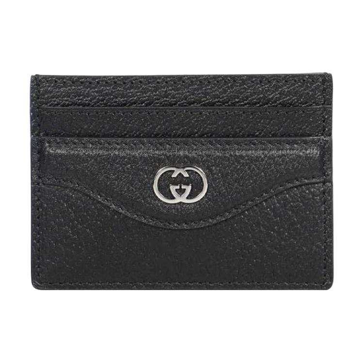 

GUCCI Кожаный кардхолдер мужской черный