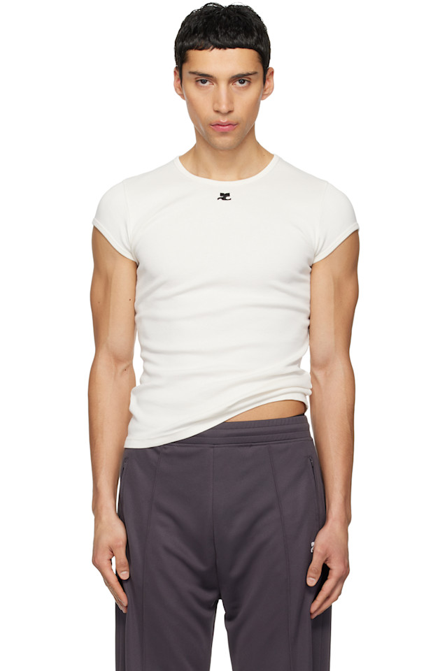 

Courrèges Детская футболка Off-White