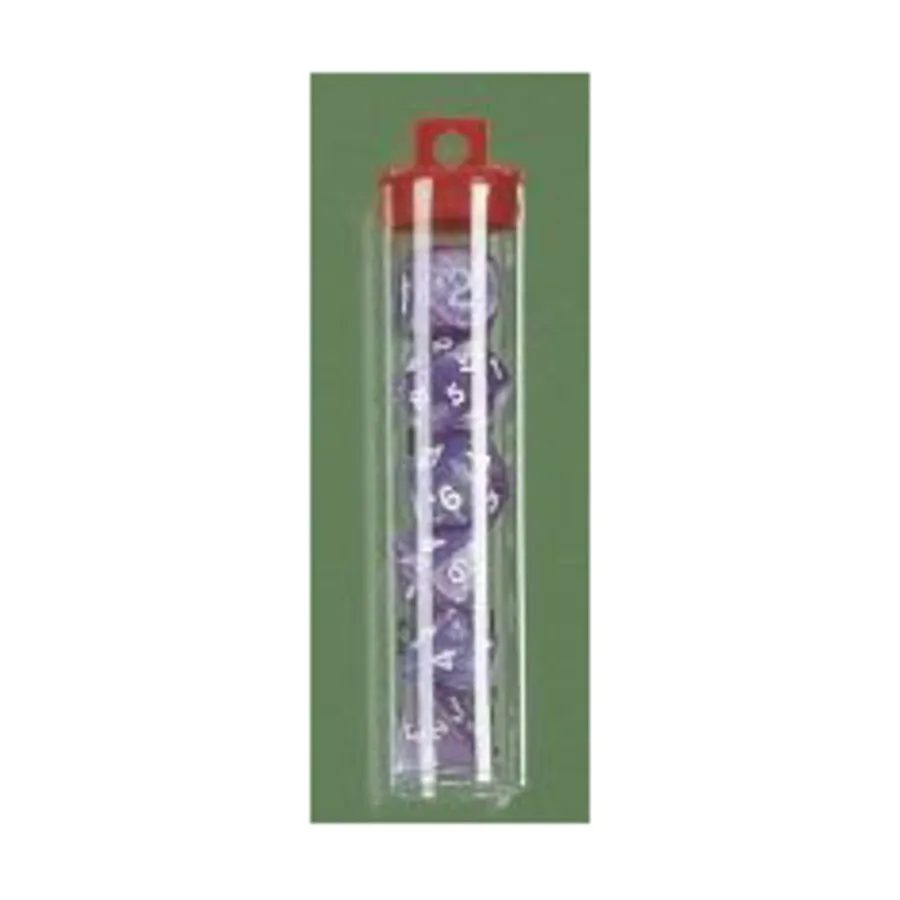 

Полиэфирный комплект Фиолетовый с белым (7), Dice - Pearlized