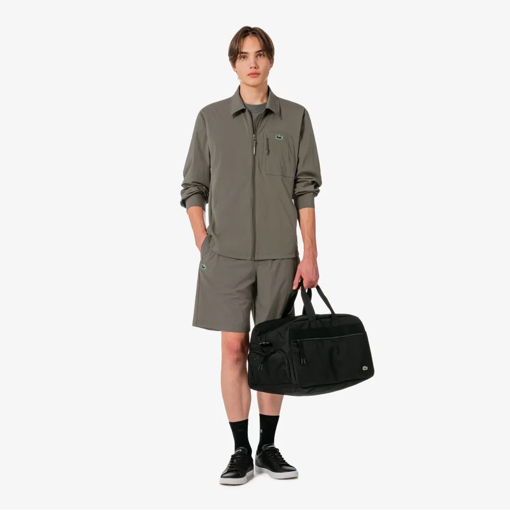 Мужские теннисные шорты цвета хаки от Lacoste — фото 4