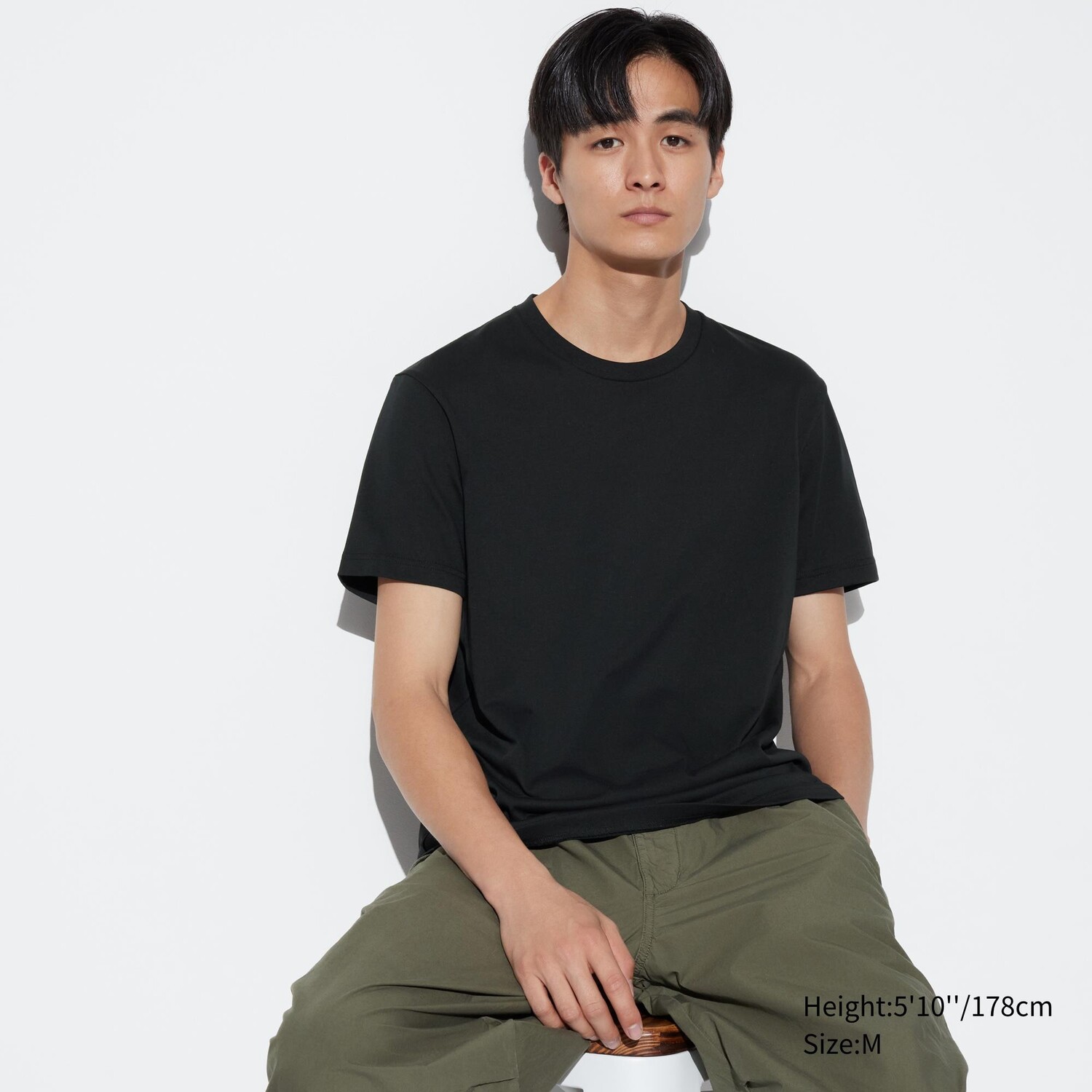

Футболка DRY с круглым вырезом UNIQLO, черный