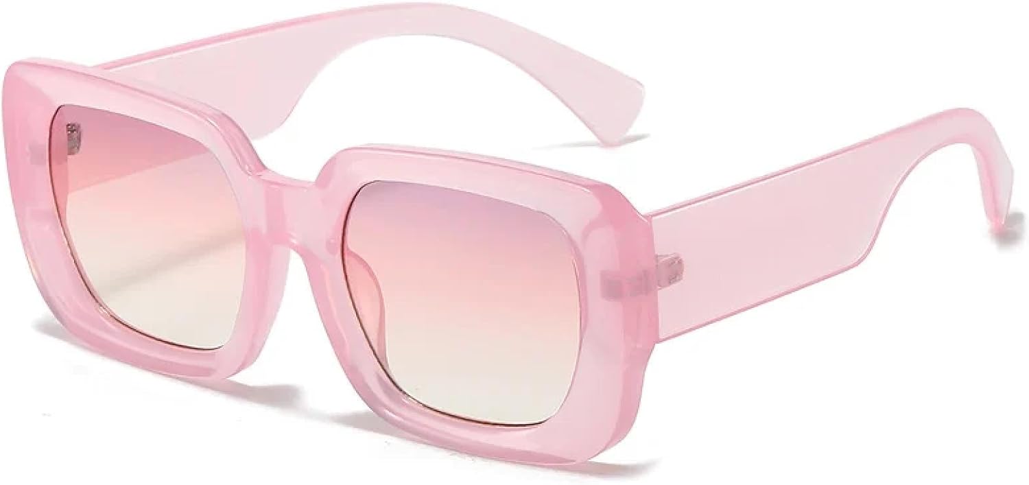 

Солнцезащитные очки для женщин и мужчин, популярные панк-очки, защита от УФ-излучения UV400, винтажные, разноцветные, женские градиентные очки HHZZYVY, Pink-purplepink