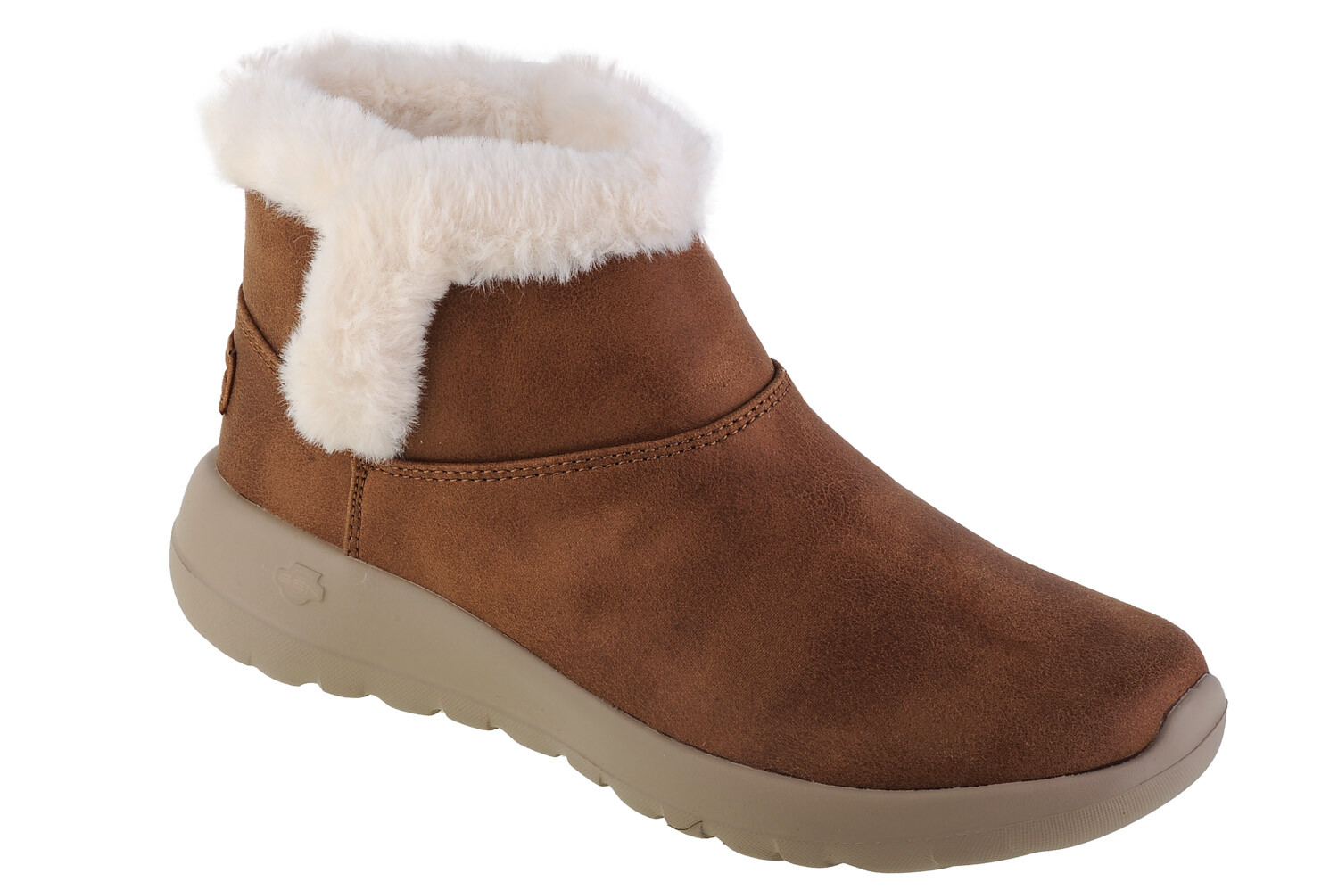 Ботинки женские Skechers On The Go Joy Endeavor зимние с мехом, коричневый