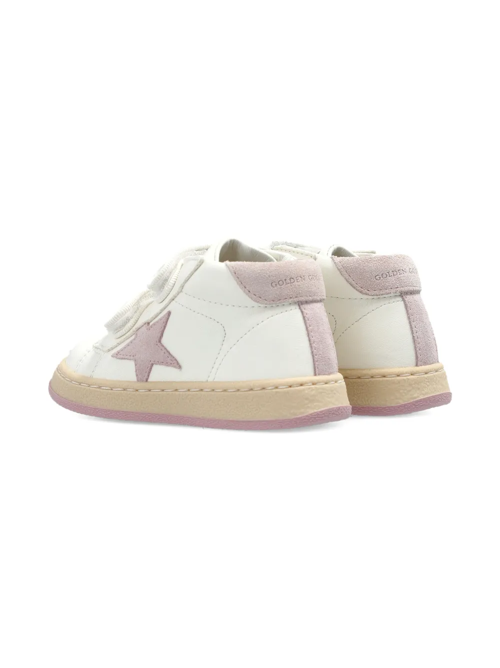 Кожаные кроссовки June Ballstar Golden Goose Kids, белый — фото 3