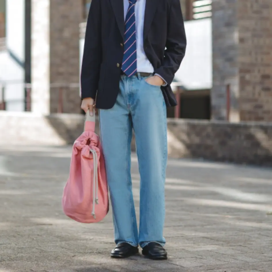 UNIQLO Джинсы JW Anderson SS25 мужские light blue — фото 4