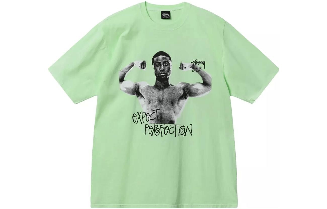 

Футболка X Martine Rose SS23 унисекс зеленая Stussy, зеленый