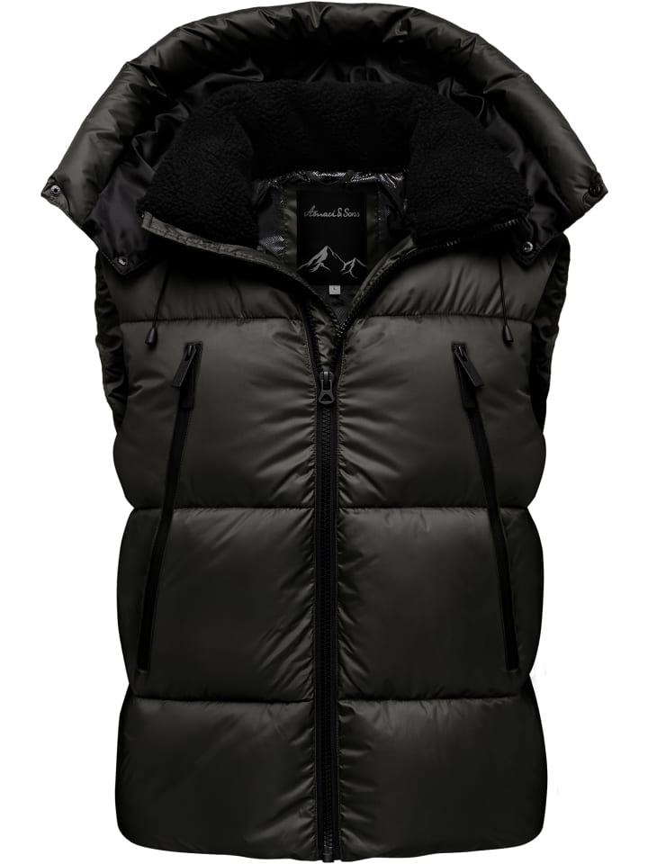 

Amaci&Sons Стеганый жилет BOGOTA черного цвета